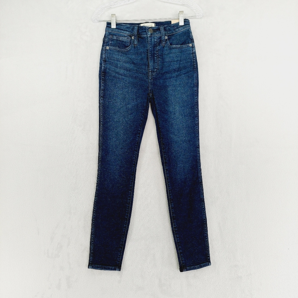 NEW Madewell 10" High-Rise Skinny Jeans in Dark Wash P3802
